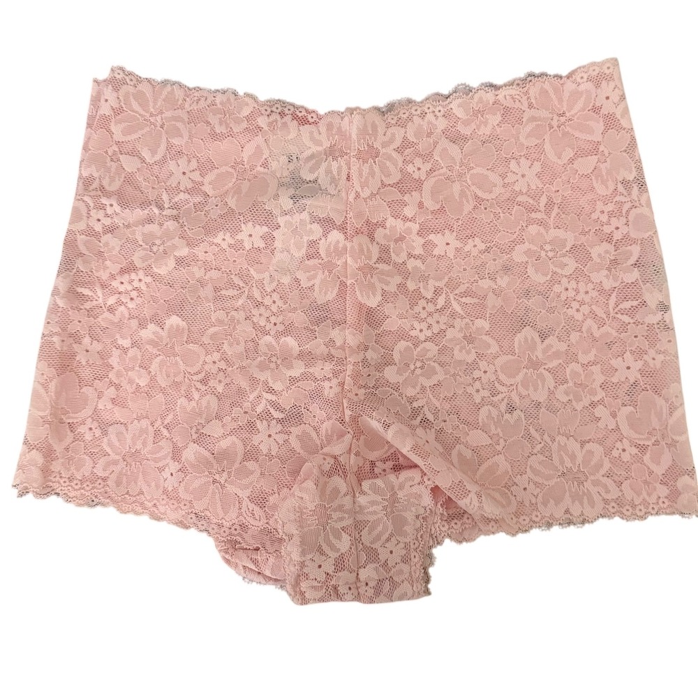 Women's Allover Lace Boy Shorts Underwear - Auden™ Pink XS: Mid Rise (Lot of 2) - Picture 7 of 8
